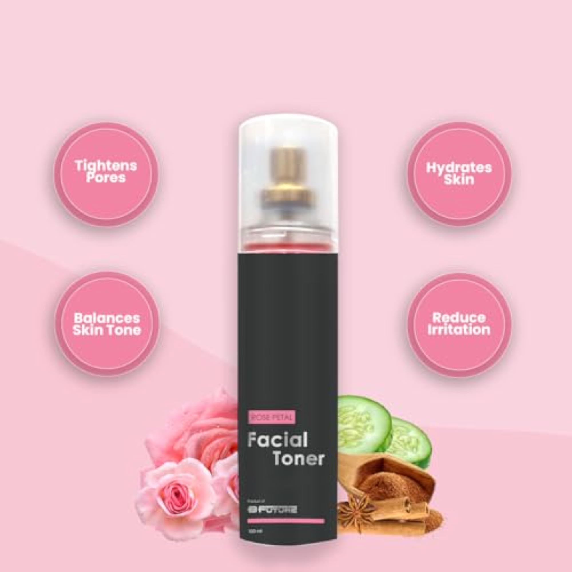 Facial Toner with Rose Extract for Hydration and Refreshing